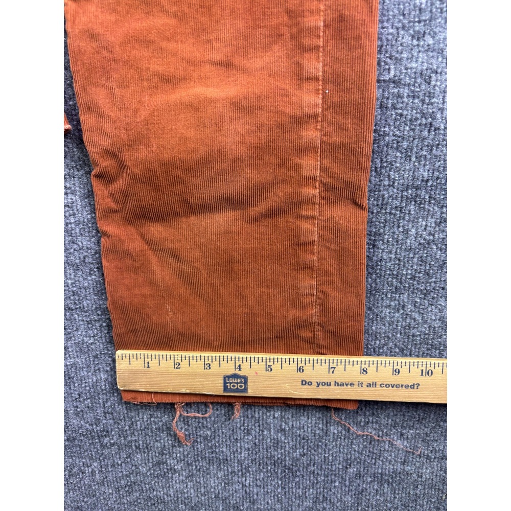 Joes Callie Corduroy Pants Womens 28 Orange Straight Leg Raw Hem Patch Pocket - Picture 6 of 10